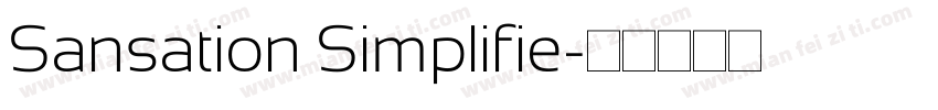 Sansation Simplifie字体转换
